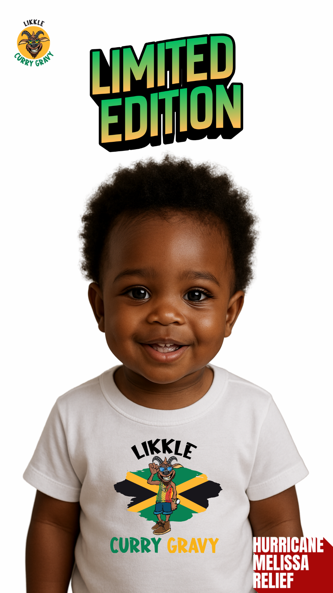 Limited Edition Likkle Curry Gravy Toddler Short Sleeve Tee
