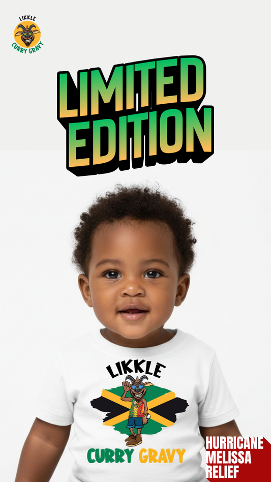 Limited Edition Likkle Curry Gravy Baby Jersey Short Sleeve Tee