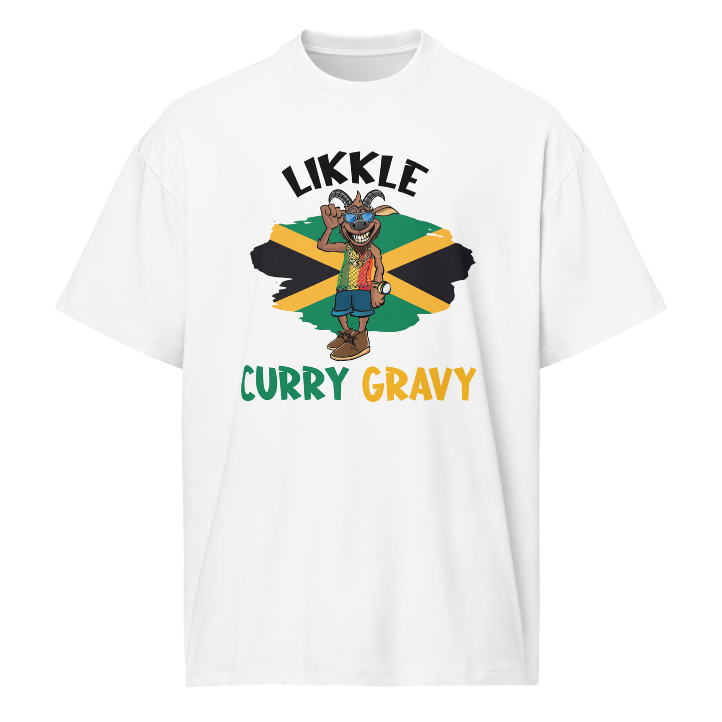 Limited Edition Likkle Curry Gravy Men’s box tee